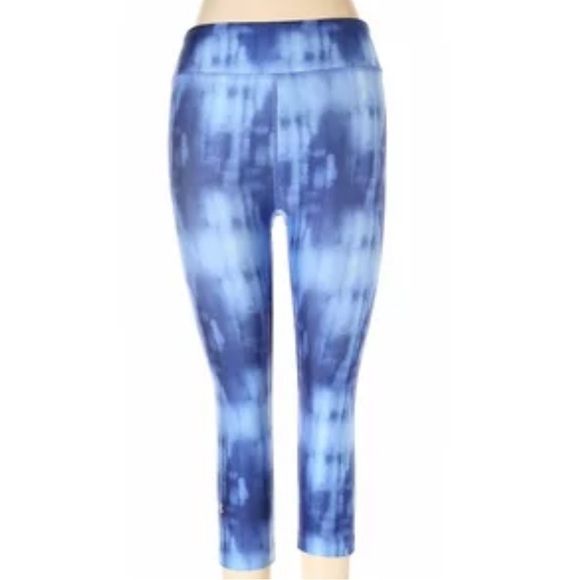 Under Armour Blue Tie Dye Leggings - Picture 1 of 8